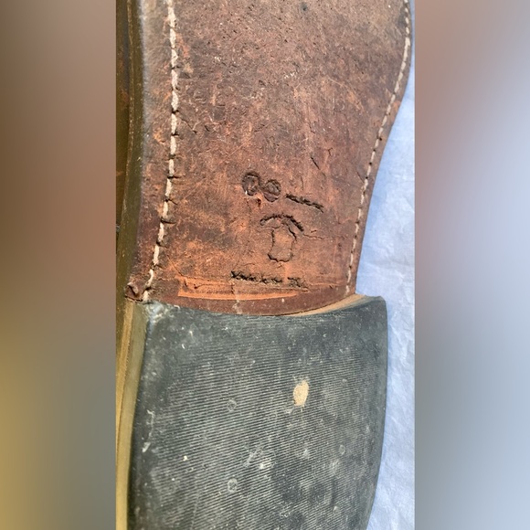 P W Minor Vtg Brown leather Oxfords size 11 1/2 Goodyear Welt Dress Shoes - Picture 16 of 16